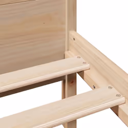 vidaXL Bed Frame without Mattress Home Bed Base 140x190 cm Solid Wood Pine - Additional view 9