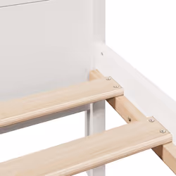 vidaXL Bed Frame without Mattress Bed Base White Small Double Solid Wood Pine - Additional view 9