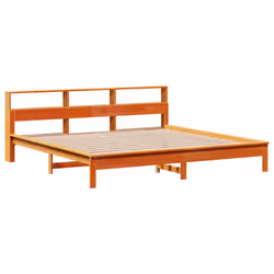 vidaXL Bookcase Bed without Mattress Bed Solid Wood Pine - wax brown, 180 x 200 cm - Additional view 6