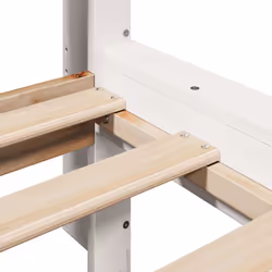 vidaXL Bookcase Bed without Mattress Bed Solid Wood Pine - white, 75 x 190 cm - Additional view 9