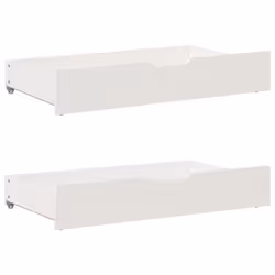 vidaXL Bed Frame without Mattress Bed Base White 160x200 cm Solid Wood Pine - Additional view 5