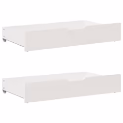 vidaXL Bed Frame without Mattress White 180x200 cm Super King Solid Wood Pine - Additional view 5