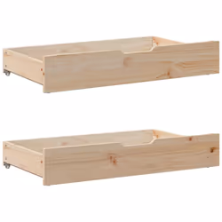 vidaXL Bed Frame without Mattress Bed Base 135x190 cm Double Solid Wood Pine - Additional view 5