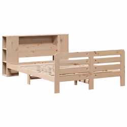 vidaXL Bed Frame without Mattress Bed 150x200 cm King Size Solid Wood Pine