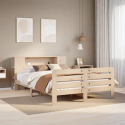 vidaXL Bed Frame without Mattress 120x190 cm Small Double Solid Wood Pine