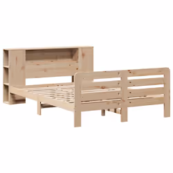 vidaXL Bed Frame without Mattress 120x190 cm Small Double Solid Wood Pine