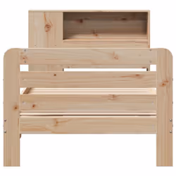 vidaXL Bed Frame without Mattress 75x190 cm Small Single Solid Wood Pine