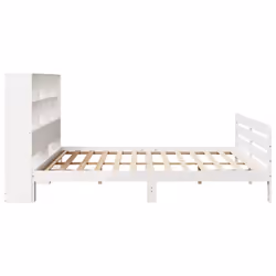 vidaXL Bed Frame without Mattress White 180x200 cm Super King Solid Wood Pine - Additional view 4