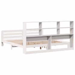 vidaXL Bed Frame without Mattress White 180x200 cm Super King Solid Wood Pine - Additional view 5