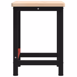 vidaXL Workbench Wooden Work Table Work Bench Tool Solid Wood Oak Rectangular - Additional view 5