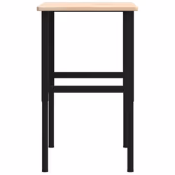 vidaXL Workbench Wooden Work Table Work Bench Tool Solid Wood Oak Rectangular - Additional view 5