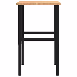 vidaXL Workbench Work Table Work Bench Light Brown Solid Wood Oak Rectangular - Additional view 5