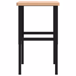 vidaXL Workbench Wooden Work Table Work Bench Solid Wood Beech Rectangular - Additional view 5