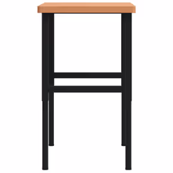 vidaXL Workbench Wooden Work Table Work Bench Solid Wood Beech Rectangular - Additional view 5