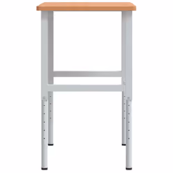 vidaXL Workbench Wooden Work Table Work Bench Solid Wood Beech Rectangular - Additional view 5