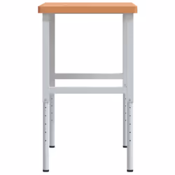 vidaXL Workbench Wooden Work Table Work Bench Solid Wood Beech Rectangular - Additional view 5