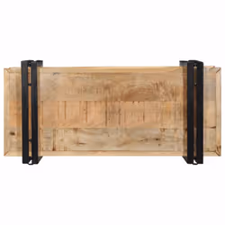 vidaXL Wall Shelf 70x33x35 cm Solid Wood Acacia floating shelf - Solid rough mango wood, 70 x 33 x 35 cm - Additional view 6