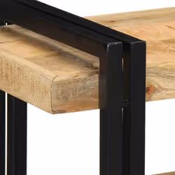 vidaXL Wall Shelf 70x33x35 cm Solid Wood Acacia floating shelf - Solid rough mango wood, 70 x 33 x 35 cm - Additional view 7