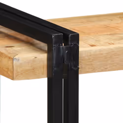 vidaXL Wall Shelf 70x33x35 cm Solid Wood Acacia floating shelf - Solid rough mango wood, 70 x 33 x 35 cm - Additional view 8