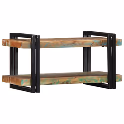 vidaXL Wall Shelf 70x33x35 cm Solid Wood Acacia floating shelf - Solid reclaimed wood, 70 x 33 x 35 cm