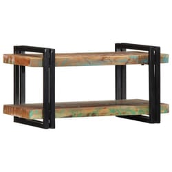 vidaXL Wall Shelf 70x33x35 cm Solid Wood Acacia floating shelf - Solid reclaimed wood, 70 x 33 x 35 cm