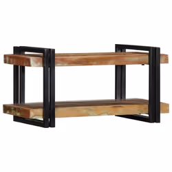 vidaXL Wall Shelf 70x33x35 cm Solid Wood Acacia floating shelf - Solid reclaimed wood, 70 x 33 x 35 cm
