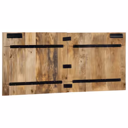 vidaXL Headboard Multicolour 140 cm Solid Wood Reclaimed bed headboard - Solid rough mango wood, 120 x 1.5 x 50 cm - Additional view 4