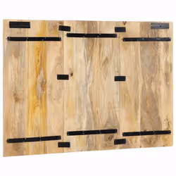 vidaXL Headboard Multicolour 140 cm Solid Wood Reclaimed bed headboard - Solid rough mango wood, 120 x 1.5 x 80 cm - Additional view 4