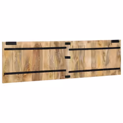 vidaXL Headboard Multicolour 140 cm Solid Wood Reclaimed bed headboard - Solid rough mango wood, 180 x 1.5 x 50 cm - Additional view 4
