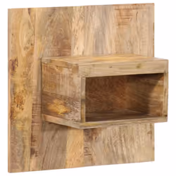 vidaXL Bedside Cabinet Nightstand Bed Cabinet Multicolour Solid Wood Reclaimed - Solid rough mango wood, 50x27x50 cm/ 2 pcs - Additional view 10