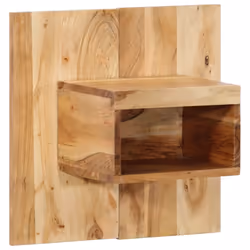 vidaXL Bedside Cabinet Nightstand Bed Cabinet Multicolour Solid Wood Reclaimed - Solid acacia wood, 50x27x50 cm/ 2 pcs - Additional view 10