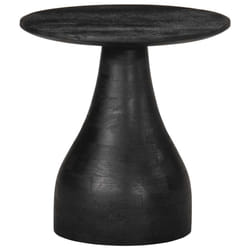 vidaXL Side Table Hallway End Sofa Table Coffee Couch Table Solid Wood Mango - black