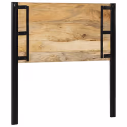 vidaXL Headboard 100 cm Solid Wood Mango and Iron bed headboard - Solid mango wood, 100 cm - Additional view 4