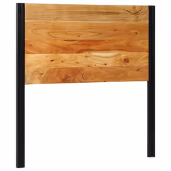 vidaXL Headboard 100 cm Solid Wood Mango and Iron bed headboard - Solid acacia wood, 100 cm