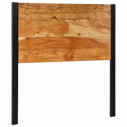 vidaXL Headboard 100 cm Solid Wood Mango and Iron bed headboard - Solid acacia wood, 100 cm