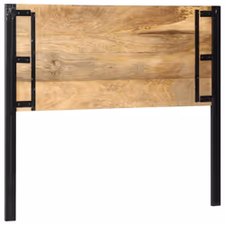 vidaXL Headboard 100 cm Solid Wood Mango and Iron bed headboard - Solid mango wood, 120 cm - Additional view 4