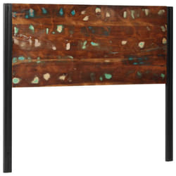 vidaXL Headboard 100 cm Solid Wood Mango and Iron bed headboard - Solid reclaimed wood, 120 cm