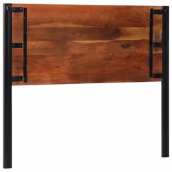 vidaXL Headboard 100 cm Solid Wood Mango and Iron bed headboard - Solid reclaimed wood, 120 cm - Additional view 4