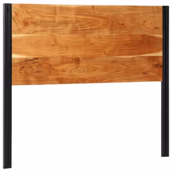vidaXL Headboard 100 cm Solid Wood Mango and Iron bed headboard - Solid acacia wood, 120 cm