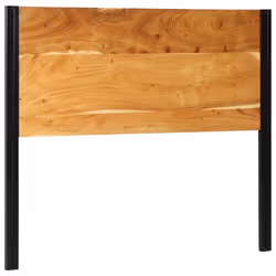 vidaXL Headboard 100 cm Solid Wood Mango and Iron bed headboard - Solid acacia wood, 120 cm