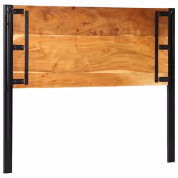 vidaXL Headboard 100 cm Solid Wood Mango and Iron bed headboard - Solid acacia wood, 120 cm - Additional view 4