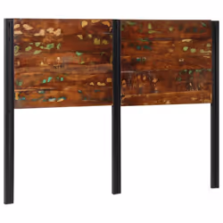 vidaXL Headboard 100 cm Solid Wood Mango and Iron bed headboard - Solid reclaimed wood, 140 cm