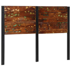 vidaXL Headboard 100 cm Solid Wood Mango and Iron bed headboard - Solid reclaimed wood, 140 cm