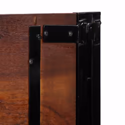 vidaXL Headboard 100 cm Solid Wood Mango and Iron bed headboard - Solid reclaimed wood, 140 cm - Additional view 6