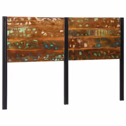 vidaXL Headboard 100 cm Solid Wood Mango and Iron bed headboard - Solid reclaimed wood, 160 cm