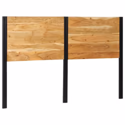 vidaXL Headboard 100 cm Solid Wood Mango and Iron bed headboard - Solid acacia wood, 160 cm