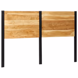 vidaXL Headboard 100 cm Solid Wood Mango and Iron bed headboard - Solid acacia wood, 160 cm