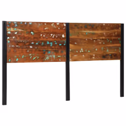 vidaXL Headboard 100 cm Solid Wood Mango and Iron bed headboard - Solid reclaimed wood, 180 cm