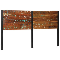 vidaXL Headboard 100 cm Solid Wood Mango and Iron bed headboard - Solid reclaimed wood, 180 cm