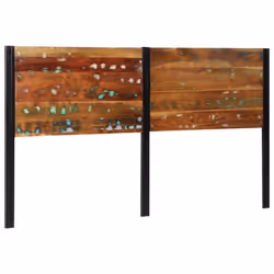 vidaXL Headboard 100 cm Solid Wood Mango and Iron bed headboard - Solid reclaimed wood, 180 cm